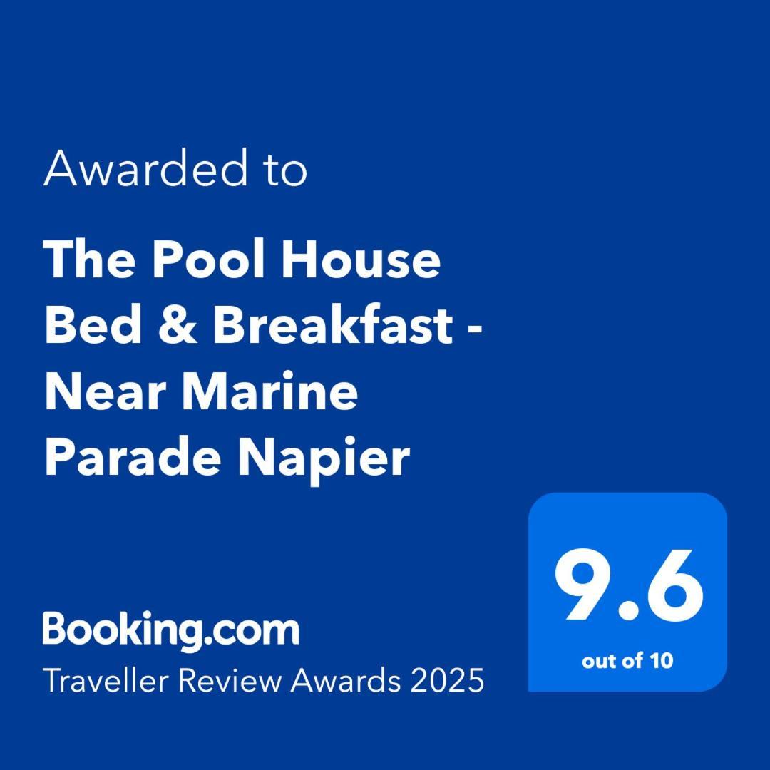 The Pool House Bed & Breakfast - Near Marine Parade Napier Extérieur photo